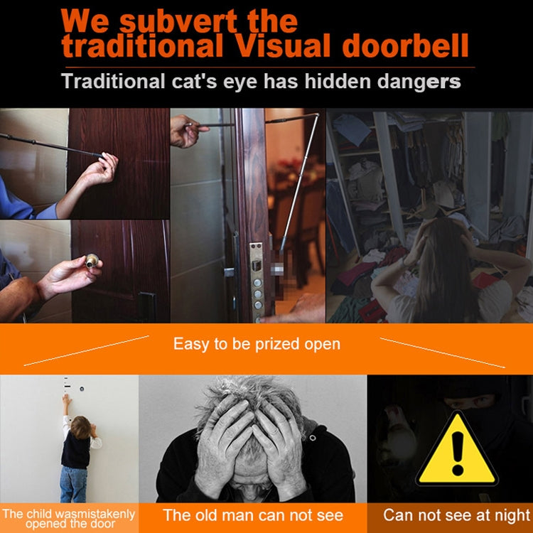 M4300A 4.3 inch Display Screen 3.0MP Camera Video Smart Doorbell, Support TF Card (32GB Max) & Motion Detection & Infrared Night Vision, M4300A M4300A 4.3 inch Display Screen 3.0MP Camera Video Smart Doorbell, Support TF Card (32GB Max) & Motion Detection & Infrared Night Vision, M4300A